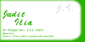 judit ilia business card